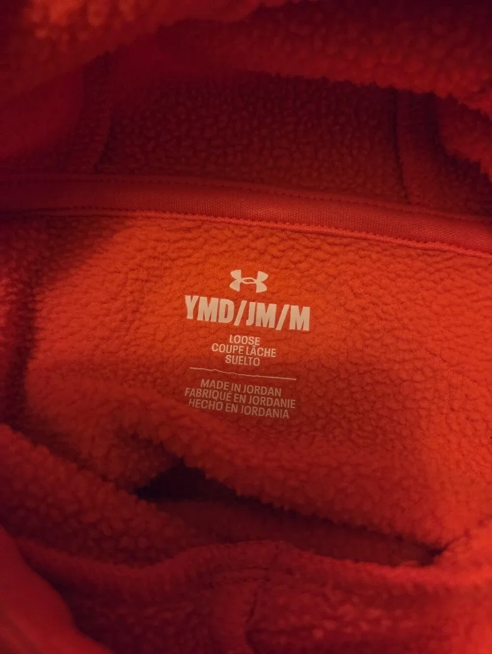 Under Armour Bright Neon Pink Hoodie with Black Logo
